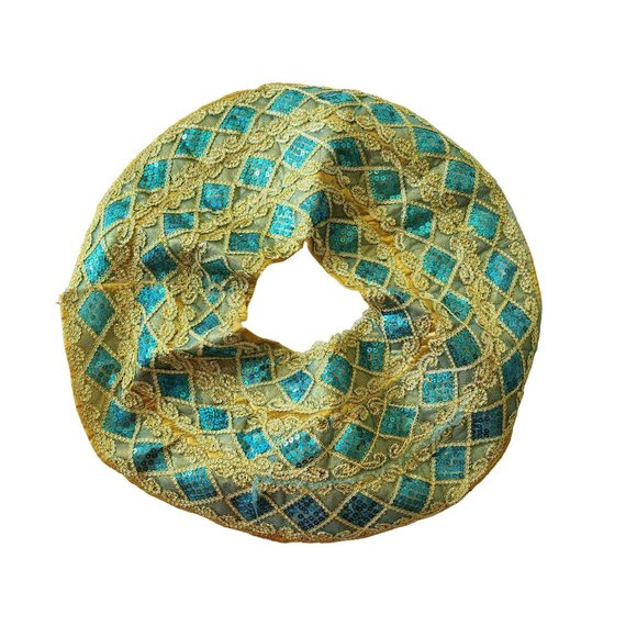 Egyptian Sequin Collar Costume One Size - Picture 10 of 10